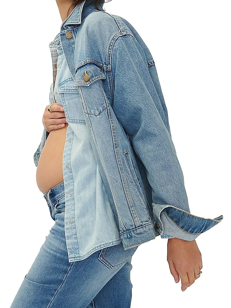 The Classic Maternity Jean Jacket