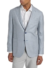COLLECTION Houndstooth Wool-Blend Two-Button Sport Coat