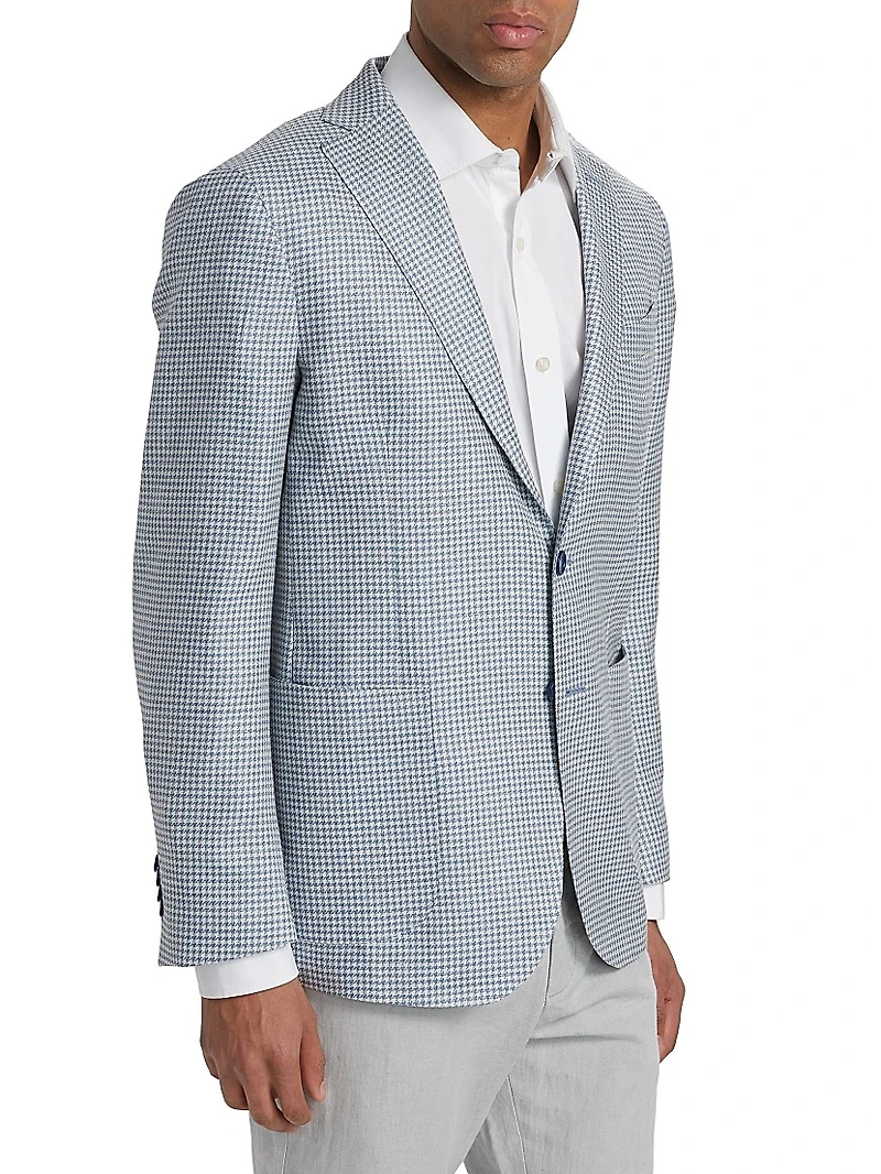 COLLECTION Houndstooth Wool-Blend Two-Button Sport Coat