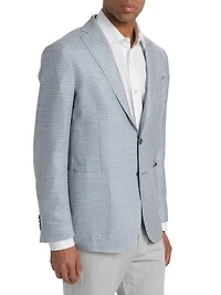 COLLECTION Houndstooth Wool-Blend Two-Button Sport Coat