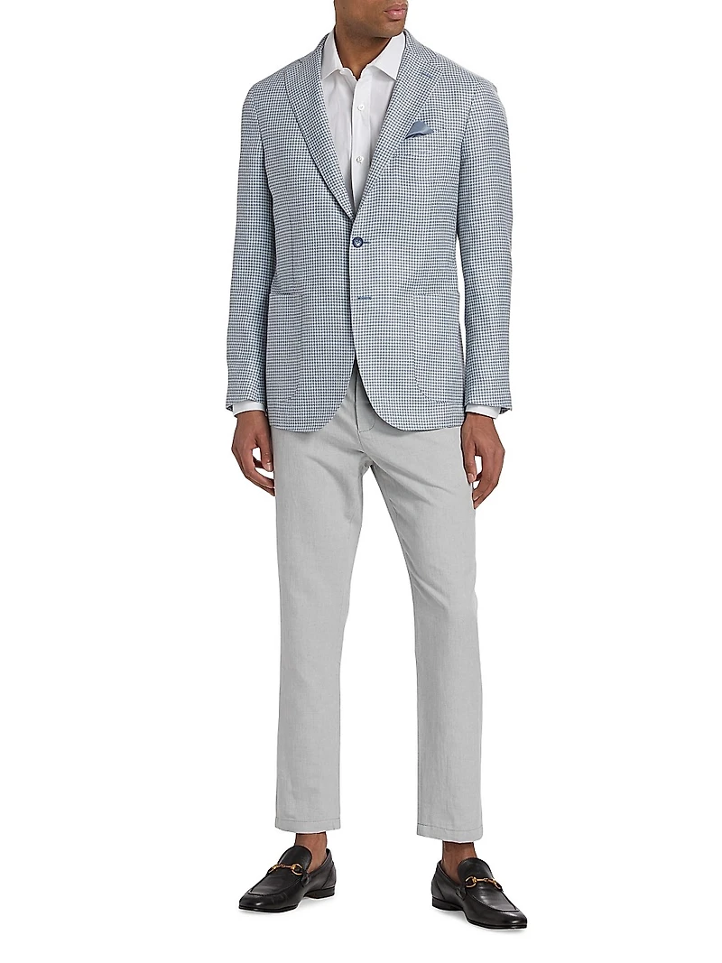 COLLECTION Houndstooth Wool-Blend Two-Button Sport Coat