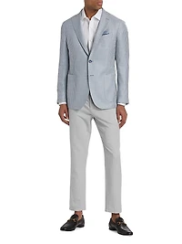 COLLECTION Houndstooth Wool-Blend Two-Button Sport Coat