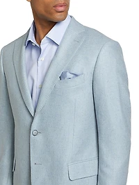 COLLECTION Speckled Silk & Wool-Blend Two-Button Sport Coat