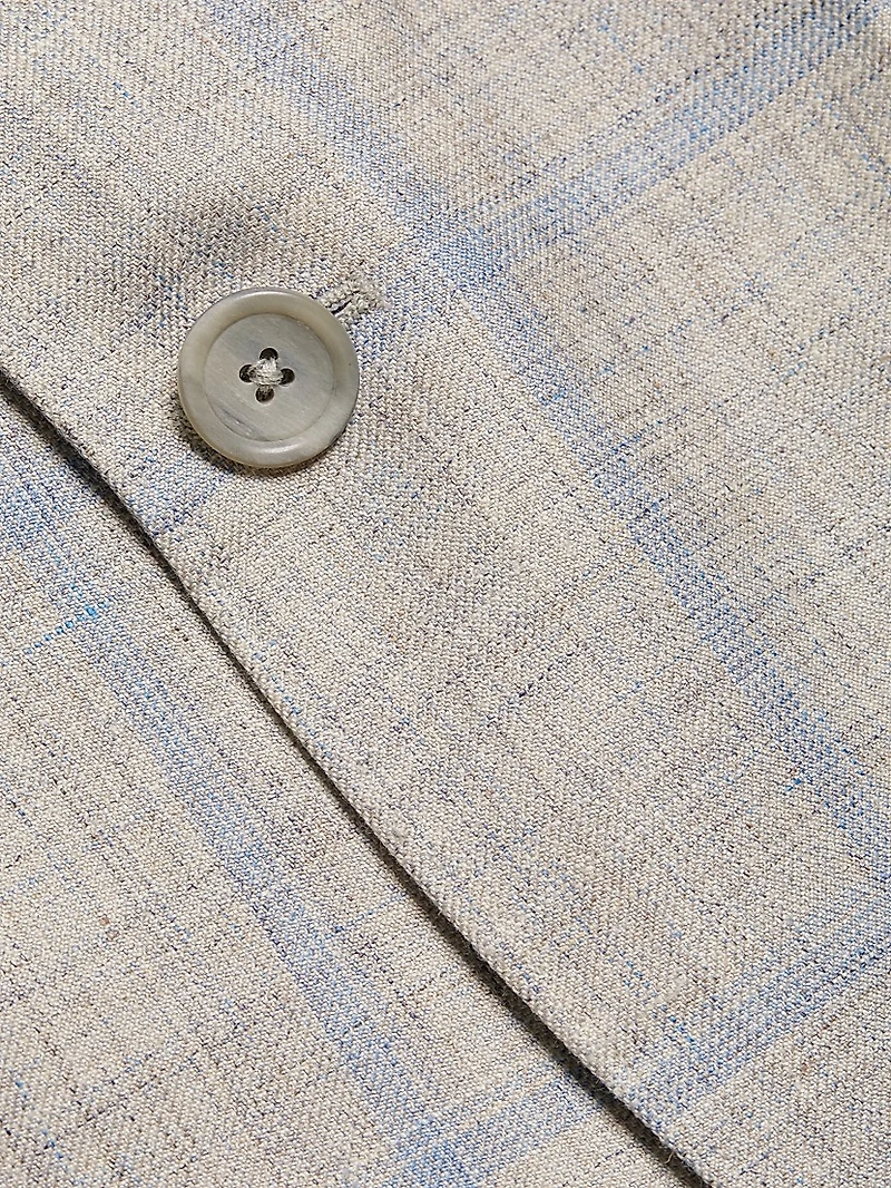 COLLECTION Windowpane Wool & Silk-Blend Two-Button Sport Coat