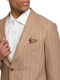 COLLECTION Pinstriped Linen Suit