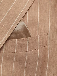 COLLECTION Pinstriped Linen Suit