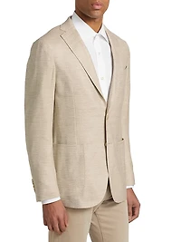 COLLECTION Chevron Wool-Blend Two-Button Sport Coat