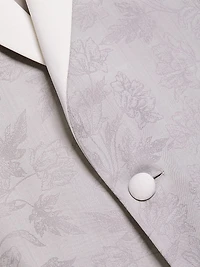 COLLECTION Floral Wool One-Button Dinner Jacket