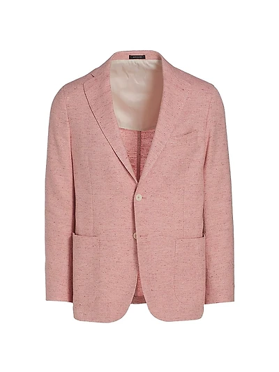COLLECTION Speckled Cotton-Blend Two-Button Sport Coat
