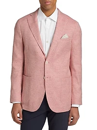 COLLECTION Speckled Cotton-Blend Two-Button Sport Coat