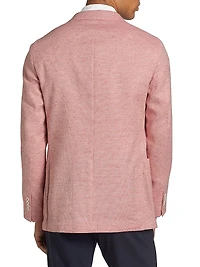 COLLECTION Speckled Cotton-Blend Two-Button Sport Coat