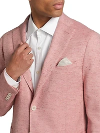 COLLECTION Speckled Cotton-Blend Two-Button Sport Coat