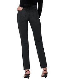 The Callie Mid-Rise Stretch Slim Raw-Hem Jeans