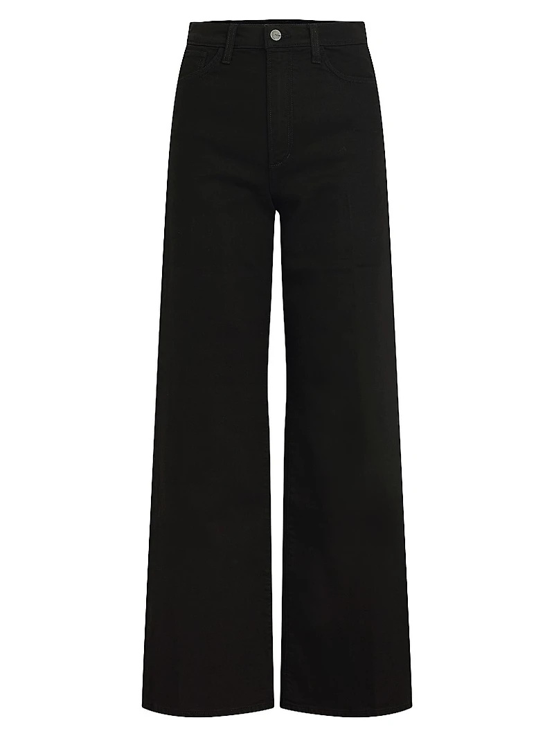 Petite Mia High-Rise Stretch Wide-Leg Jeans