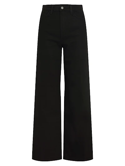 Petite Mia High-Rise Stretch Wide-Leg Jeans