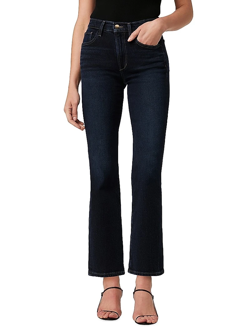 The Callie Mid-Rise Stretch Cropped Flare Jeans