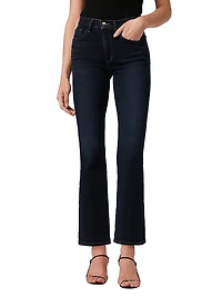 The Callie Mid-Rise Stretch Cropped Flare Jeans