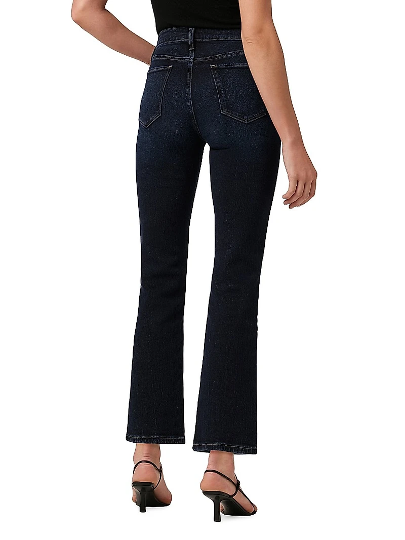The Callie Mid-Rise Stretch Cropped Flare Jeans