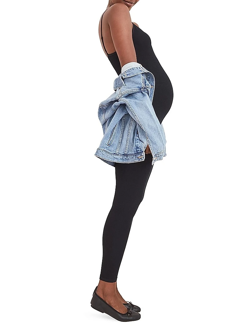 The Body Rib Maternity Unitard Jumpsuit