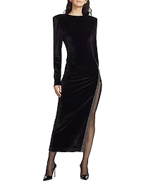 Maxine Hotfix Crystal Maxi Dress