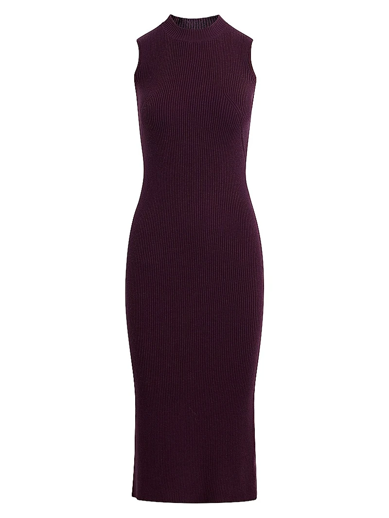 Wool-Blend Sweater Midi-Dress
