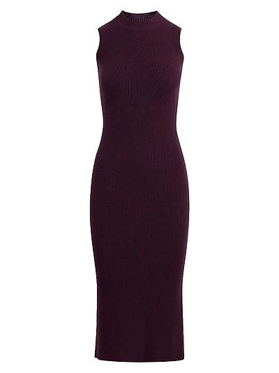 Wool-Blend Sweater Midi-Dress