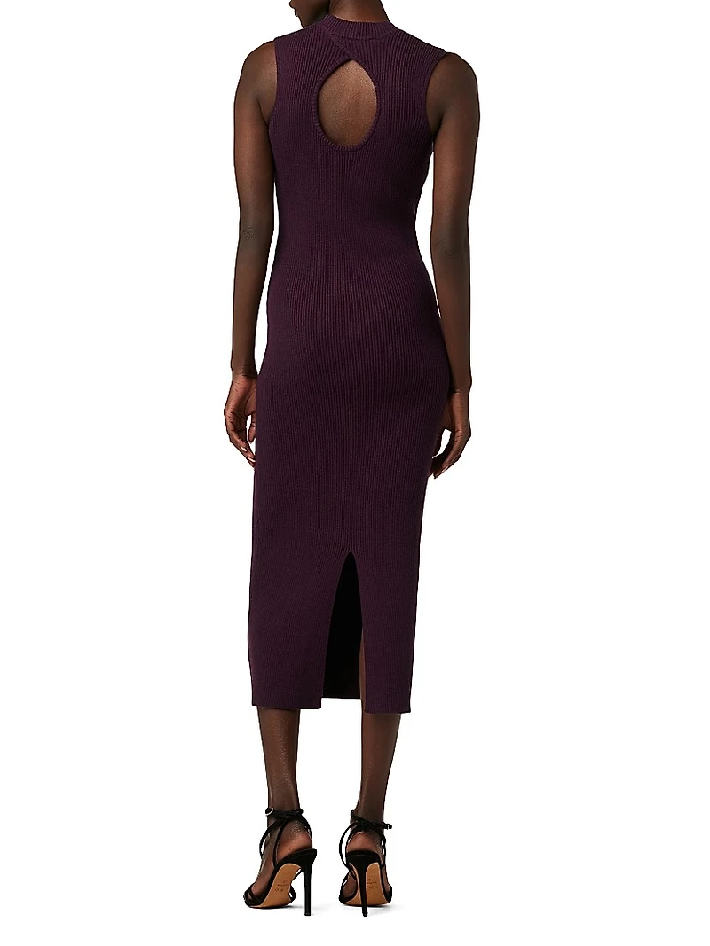 Wool-Blend Sweater Midi-Dress