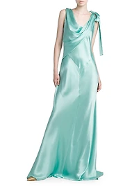 Bias-Cut Satin Gown