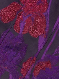 Metallic Jacquard Minidress