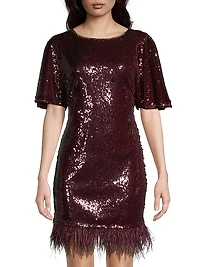 Fringe Sequin Minidress