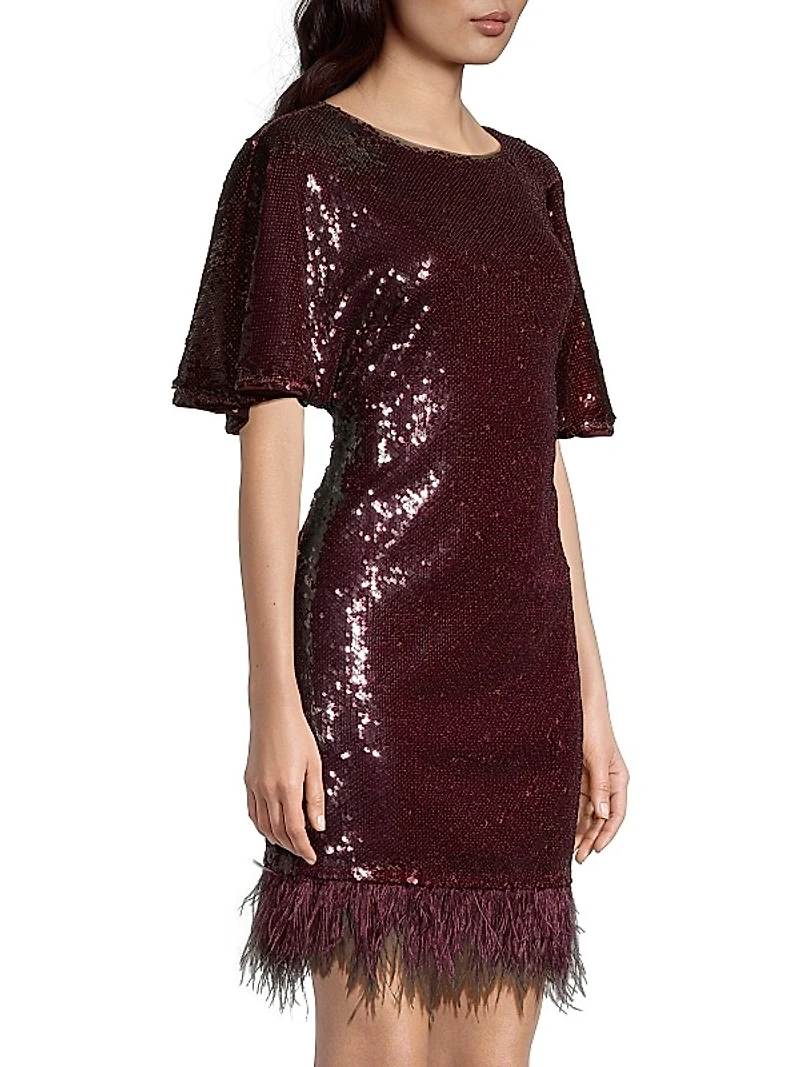 Fringe Sequin Minidress