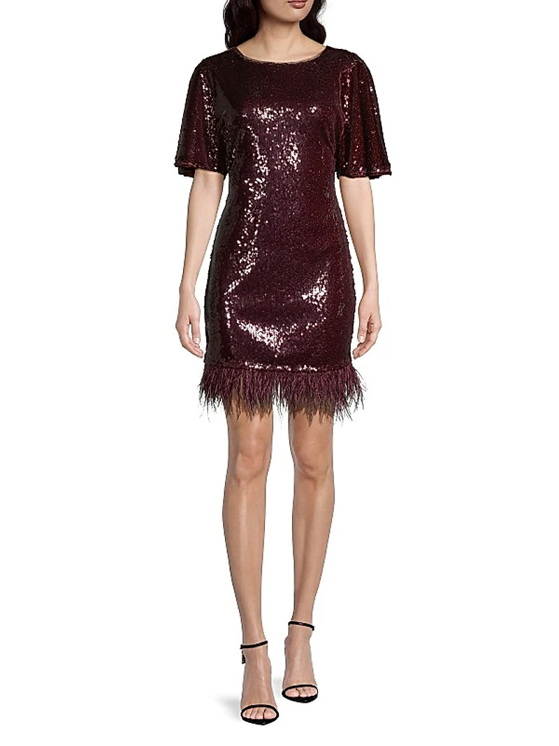 Fringe Sequin Minidress