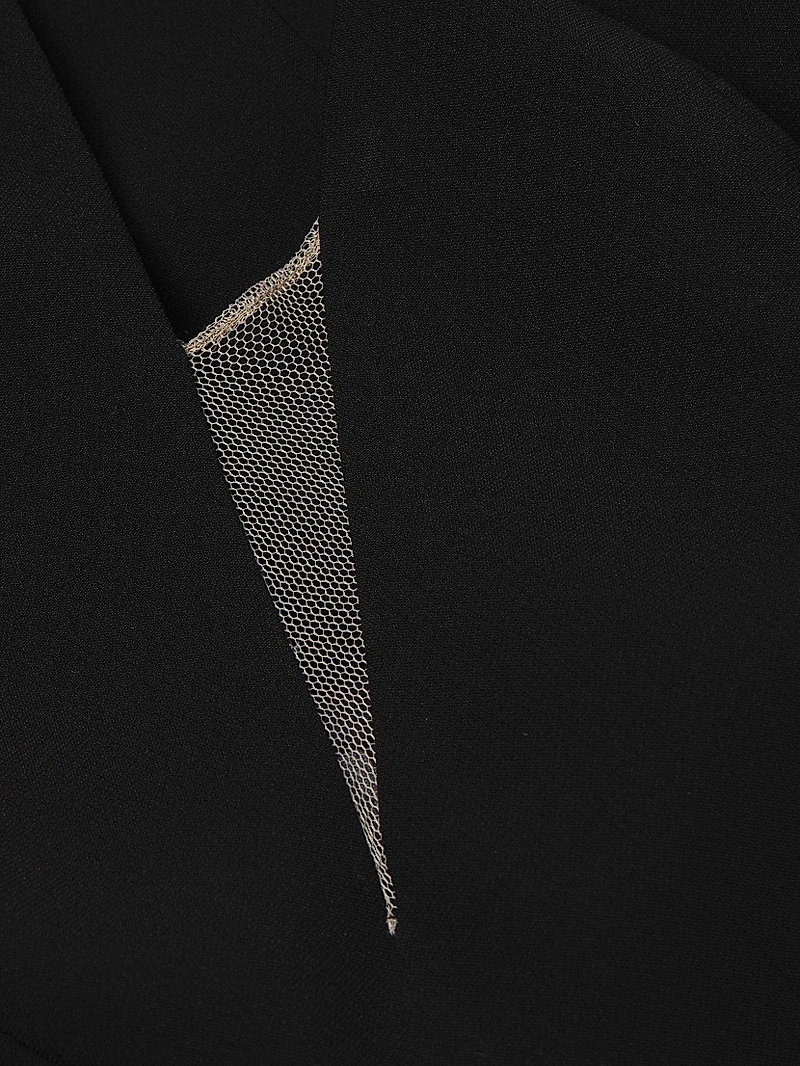 Asymmetric Twill Minidress