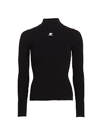 Re-Edition Rib-Knit Turtleneck Top