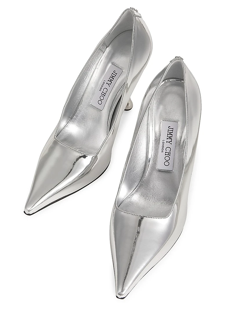 Ixia 95MM Metallic Leather Pumps