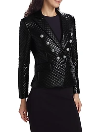 Angie Vegan Leather Blazer