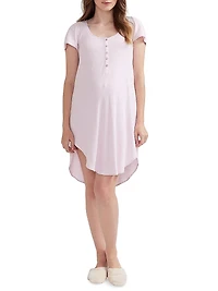 The Pointelle Maternity Nursing Friendly Nightgown