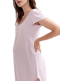 The Pointelle Maternity Nursing Friendly Nightgown