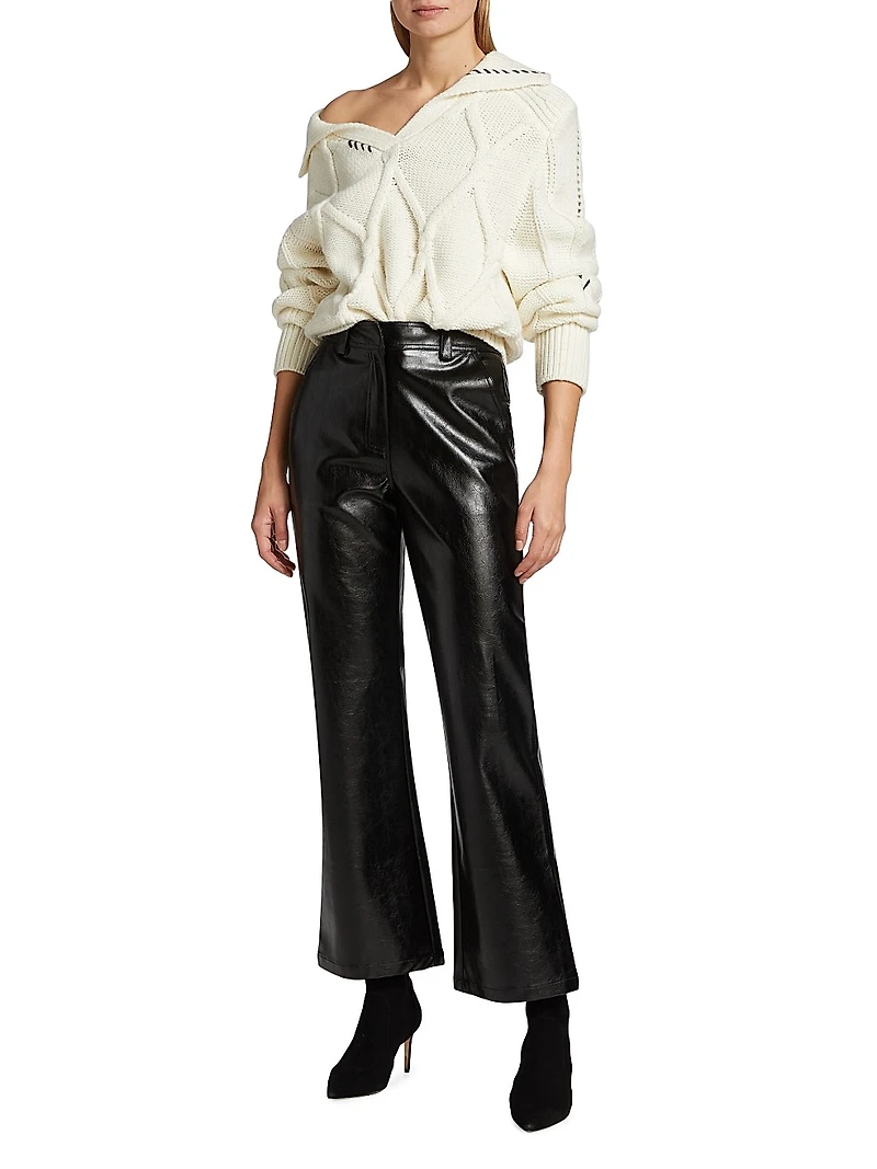 Melbrooke Faux Leather Trousers