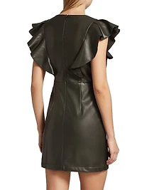 Layne Faux Leather Minidress
