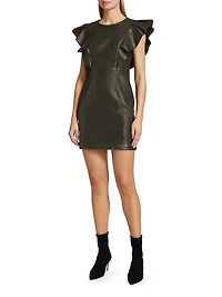 Layne Faux Leather Minidress