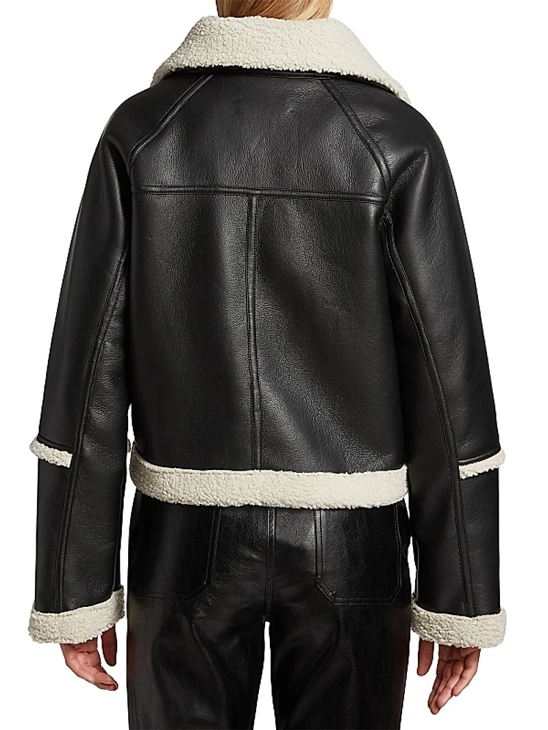 Chrisley Faux Leather Moto Jacket