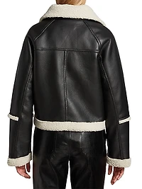 Chrisley Faux Leather Moto Jacket