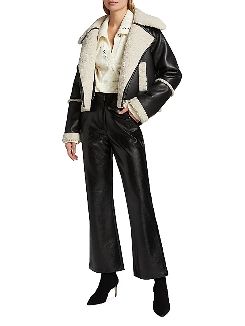 Chrisley Faux Leather Moto Jacket