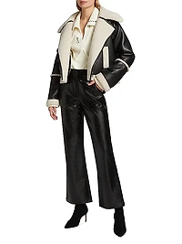 Chrisley Faux Leather Moto Jacket