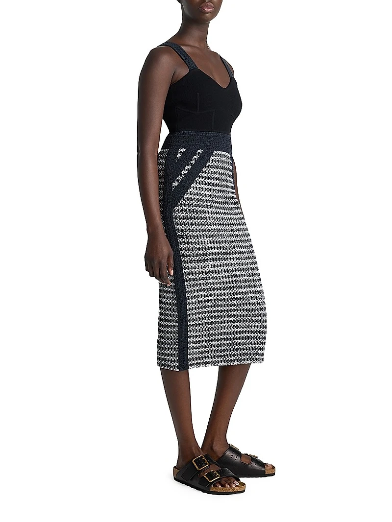 Collection Line Knit Midi-Dress