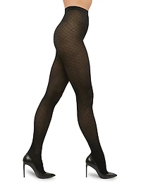 Geometric Jacquard Tights