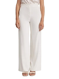 Preston Crepe Wide-Leg Pants