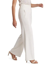Preston Crepe Wide-Leg Pants