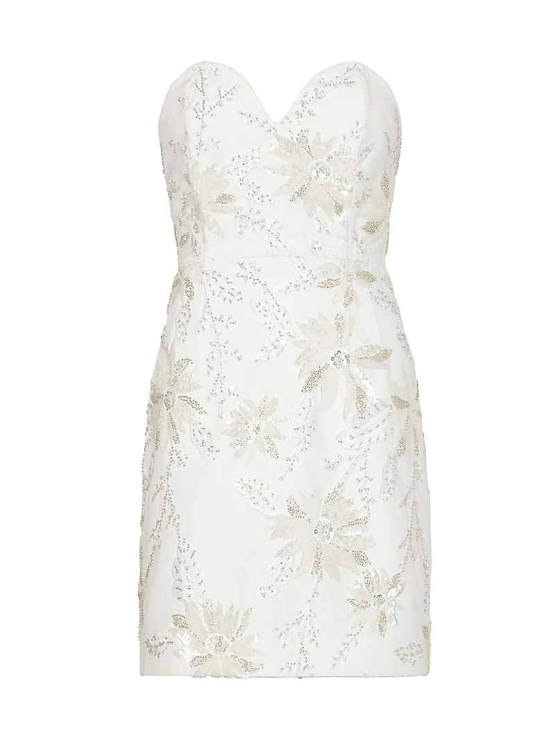 Ronni Cady Embroidered Sheath Dress
